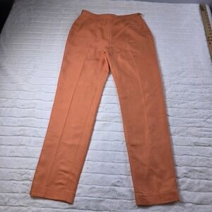Ralph Lauren Purple Label Bobynn Silk Shantung Pants Womens‎ 8 Orange $1290